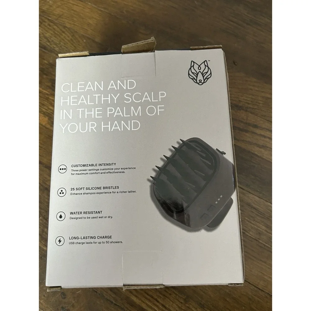 BlackWolf Sonic Scalp Cleaning device Exfoliate Deep Clean Scalp
